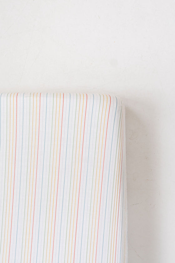 Rainbow Stripe Crib Sheet